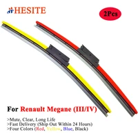 hesite colorful hybrid car wipers for renault megane 3 4 cc convertible coupe cabrio r s trophy 2014 2017 2018 2019 2020 2021