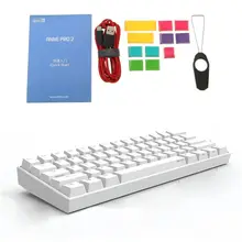 Anne Pro 2 Mechanical Keyboard 60% NKRO Bluetooth 4.0 Type-C RGB 61 Keys Mechanical Gaming Keyboard Cherry Switch Gateron Switch