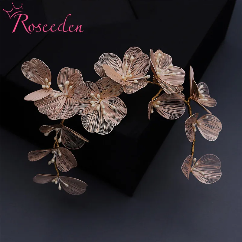 Золотая свадебная диадема для волос 100% ручная работа хрустальные стразы