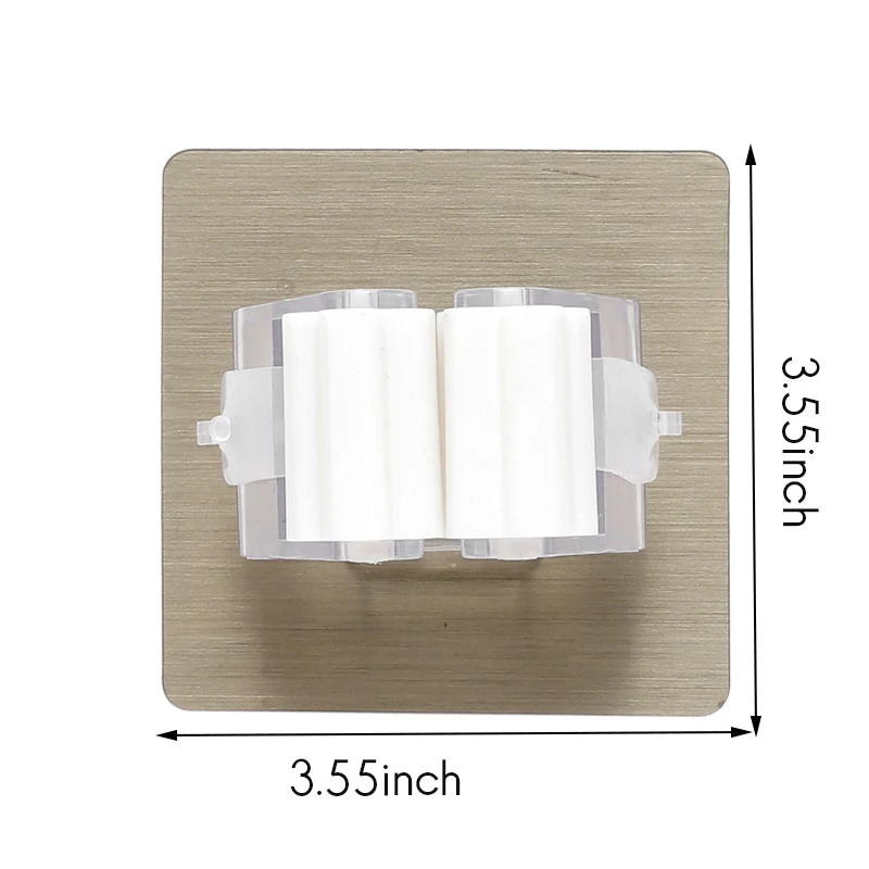 

8 Pcs Mop Broom Gripper Holders Self-Adhesive Hangers Clips Wall-Mounted Racks for Kitchen Garage Bathroom