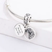 925 sterling silver cartoon cute mickey minnie is gleeful behind the pendant charm bracelet diy jewelry making for pandora