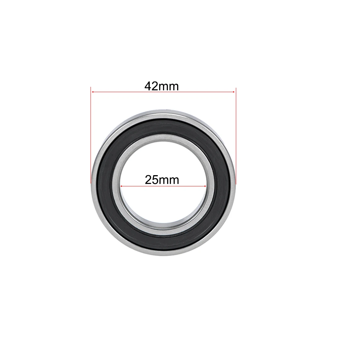 

uxcell 4pcs 6905-2RS Deep Groove Ball Bearings 25mm x 42mm x 9mm Double Sealed Chrome Steel Z2 ABEC1 for Home Office DIY