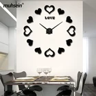 Muhsein 2021 Новый дом украшения настенные часы 3D большое количество часы Nordic часы 