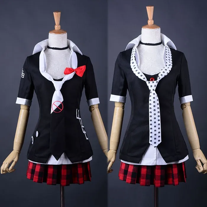 

Danganronpa Cosplay Dangan Ronpa Junko Enoshima Emboitement Inushio Kimuchi Symbol Mark Sign Trigger Happy Havoc Cosplay Costume