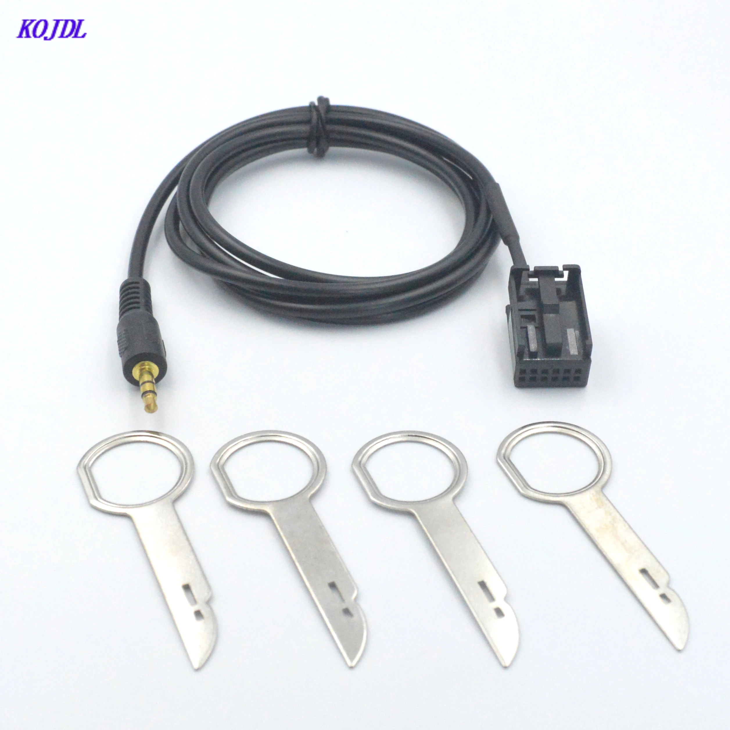 Автомобильный радиоприемник KOJDL, аудиокабель с 4 штекерами для Ford Mondeo Focus 2 MK2 Aadpter, аксессуары для снятия, 6000CD
