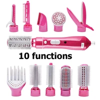 10 in 1 hair dryer multifunctional blow dryer professional hairdryer machine comb hair curler straightener diy styling tools