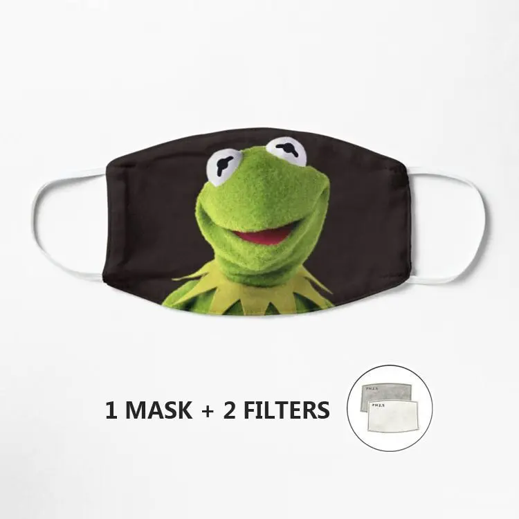 

Kermit The Mask Streetwear Mouth Mask Reusable Mask Washable shield Masque Face Mask Mascarilla