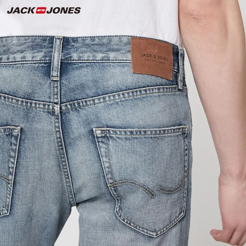 JackJones мужские удобные потертые укороченные джинсы мужская одежда | Базовые 219232516