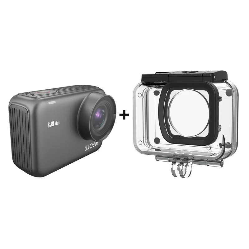 Add Waterproof Case SJCAM SJ9 MAX экшн-камера 4K WiFi 10m корпус водонепроницаемый DV 96683 1080P Full HD потоковая 2,33 дюймов экран открытый SJ 9 Cam - Цвет: Add Waterproof Case