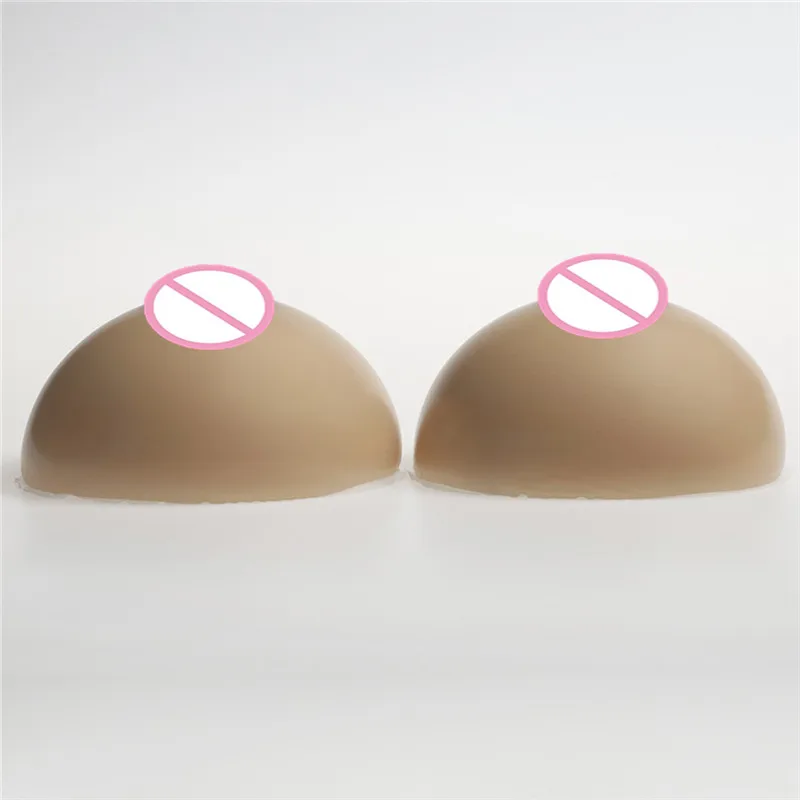 

False Breast Brown 1200g/pair DD Cup Full Silicone Breast Forms Enhancer Cross Dresseing Fake Realistic Artificial Boobs