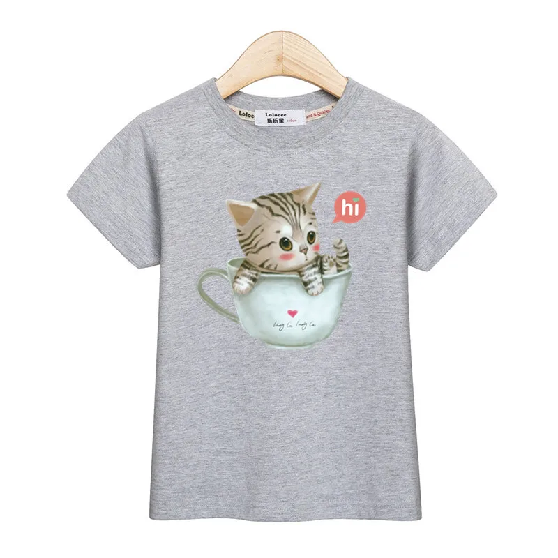Модная рубашка Mew хлопковые футболки для девочек модные топы с коротким рукавом