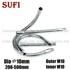 Светодиодный настольный шланг, диаметр 10 мм, с наружным винтом гусиная шея M10 M10, универсальный шланг для DIY, светодиодный прожектор, прикроватная лампа, массажная лампа