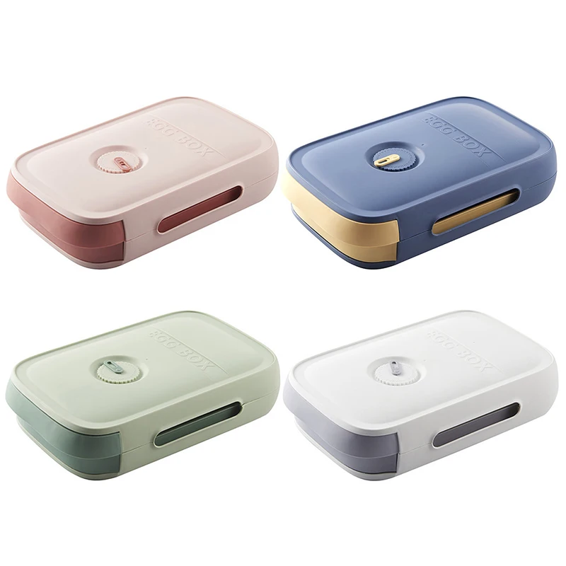 

Fresh Keeping Kitchen Tools 24 Cells Egg Holder Plastic Kitchen Refrigerator Storage Box For Household Kitchen Dropship