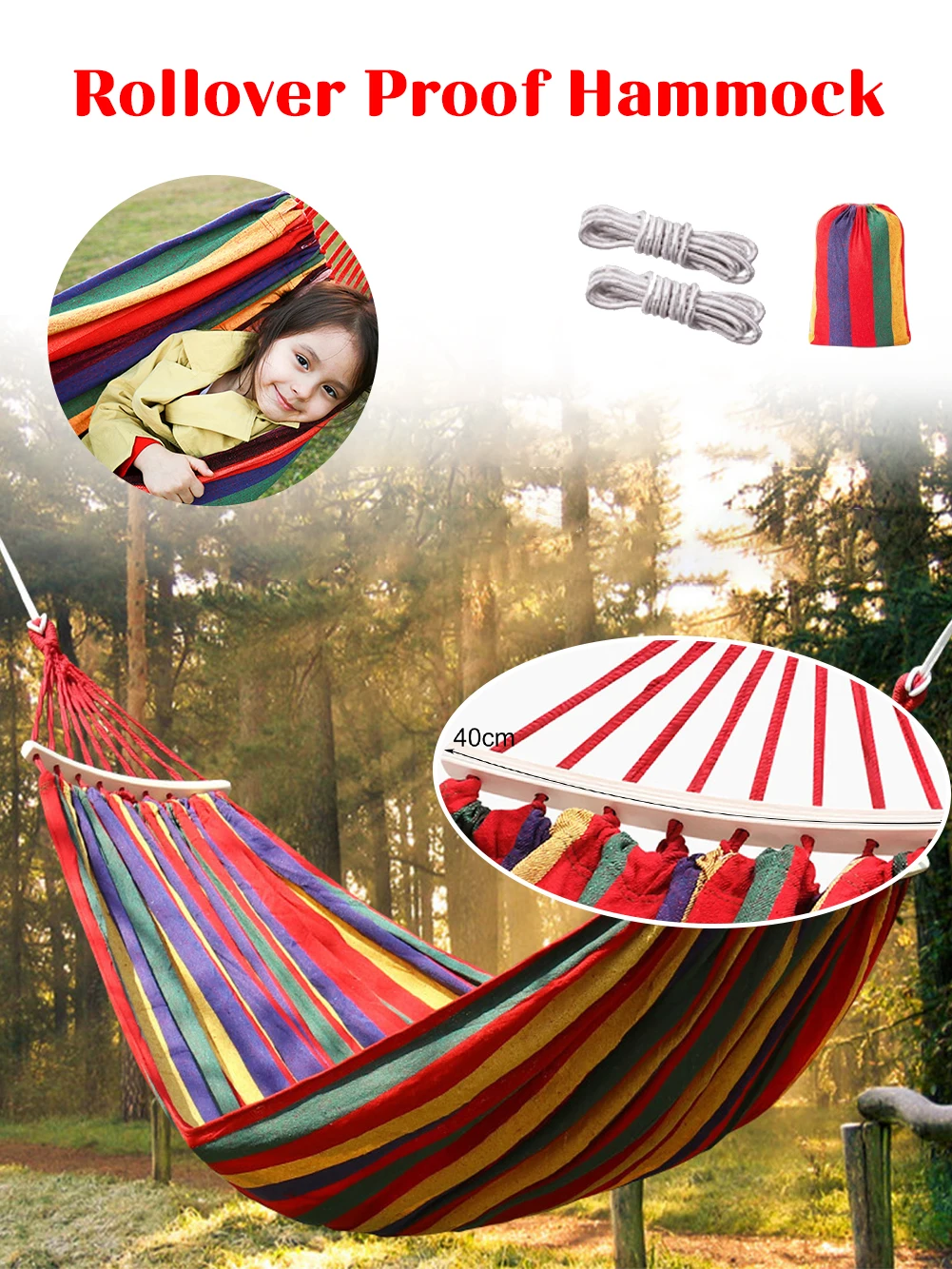 

Portable Hanging Hammock 350KG Load Home Bedroom Hammock Lazy Chair Travel Outdoor Camping Swing Chair Thick Canvas Bed Hammocks