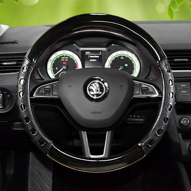 

Чехол на руль для Skoda New Octavia Rapid Spaceba KamIq SUPERB Kodiaq, 38 см