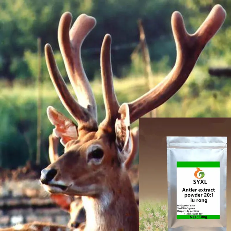 

Natural deer velvet Antler extract powder free shipping