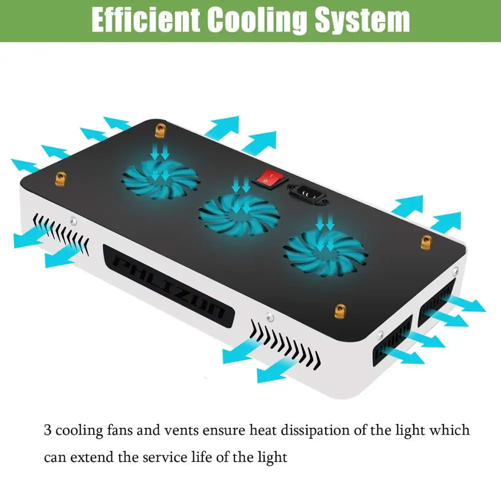 Фитолампа Phlizon 1200W 1500W 1800W 2000W для растений полного спектра светодиодного выращивания 220В для внутреннего сада гидропонных ламп.