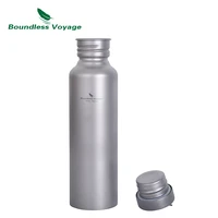 boundless voyage outdoor titanium water bottle with titanium lid camping cycling hiking sports cup mug 750ml ti1507b