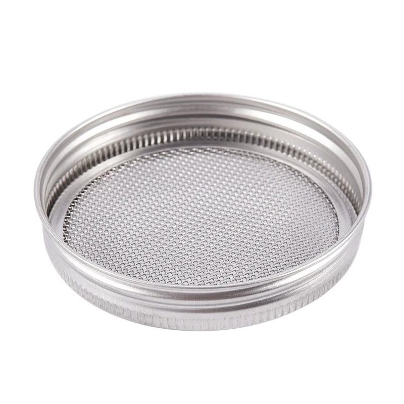 

8 Pack Stainless Steel Sprouting Jar Lid Kit For Wide Mouth Mason Jars,Strainer Screen For Canning Jars And Seed Sprouting