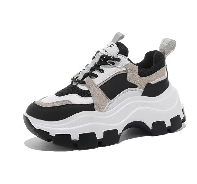 Женские массивные кроссовки Вулканизированная подошва повседневная обувь на