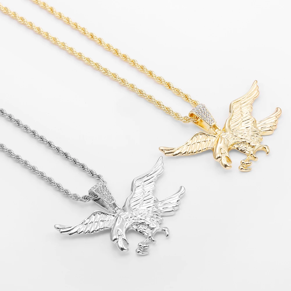 2021 модное простое компактное и изысканное ожерелье с вороном орлом для мужчин