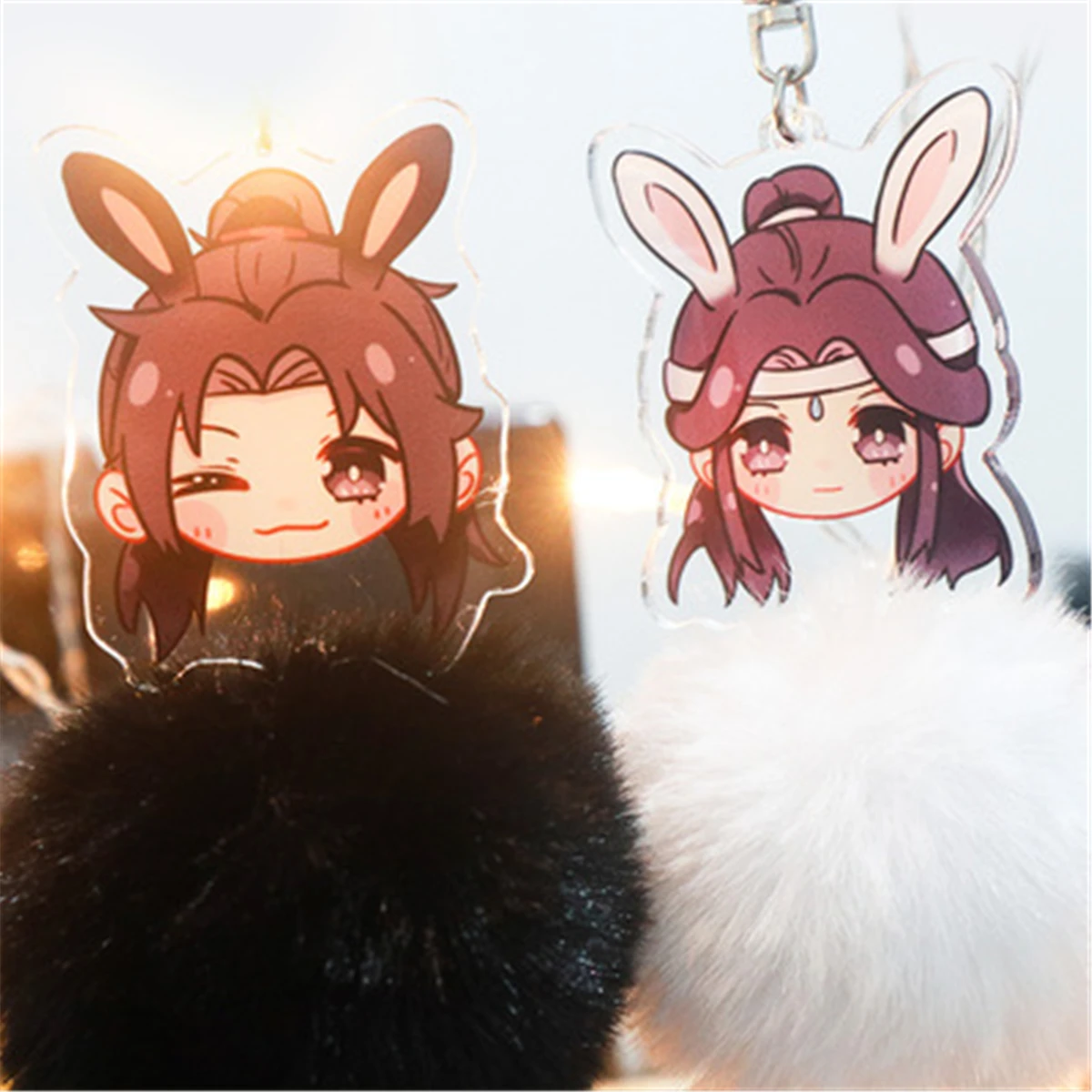 Wei Wuxian Lan Wangji плюшевый акриловый брелок для косплея Mo Dao Zu Shi кулон реквизит