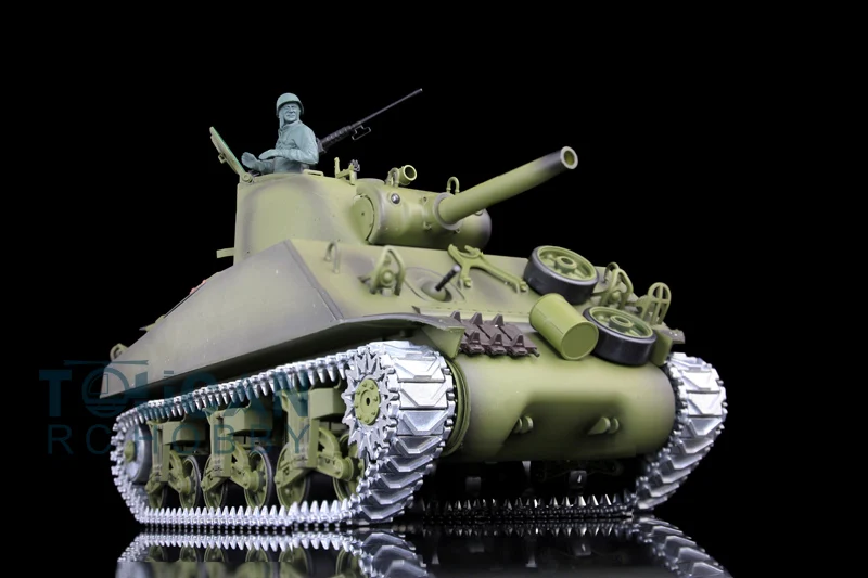 Подарки Heng Long 1/16 7 0 M4A3 Sherman RTR Радиоуправляемый Танк 3898 Вт/360 ° металлическая