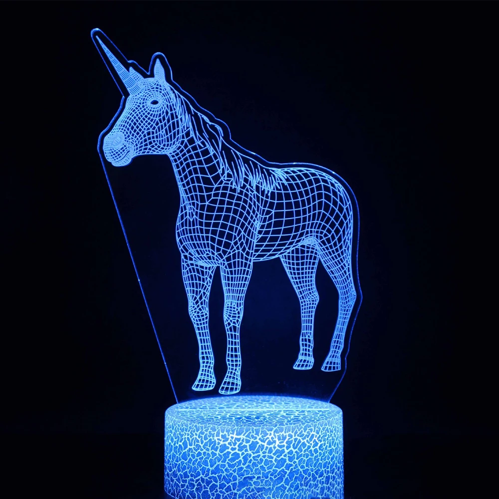 

Unicorn Series 3D Night Light Led Colorful Touch Remote Control Creative Gift 3D Table Lamp