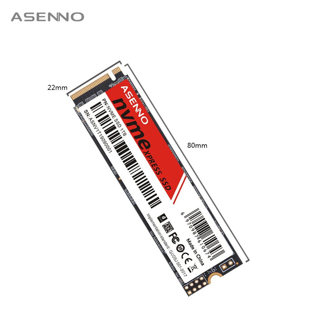 Жесткий диск Asenno M.2 ssd M2 1 ТБ PCIe NVME 120 ГБ 240 500 Гб Твердотельный накопитель 2280