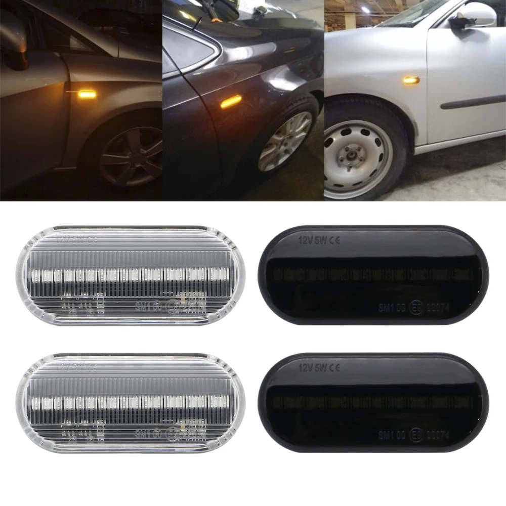 Светодиодный динамический боковой указатель поворота последовательный для V W Ford