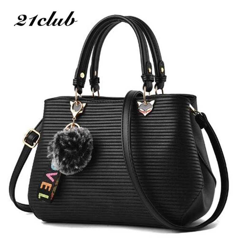 21CLUB Brand Small Fashion Simple Striped Ladies Totes Shopping Working Purse Women Crossbody Messenger Bags Female Handbags | Багаж и