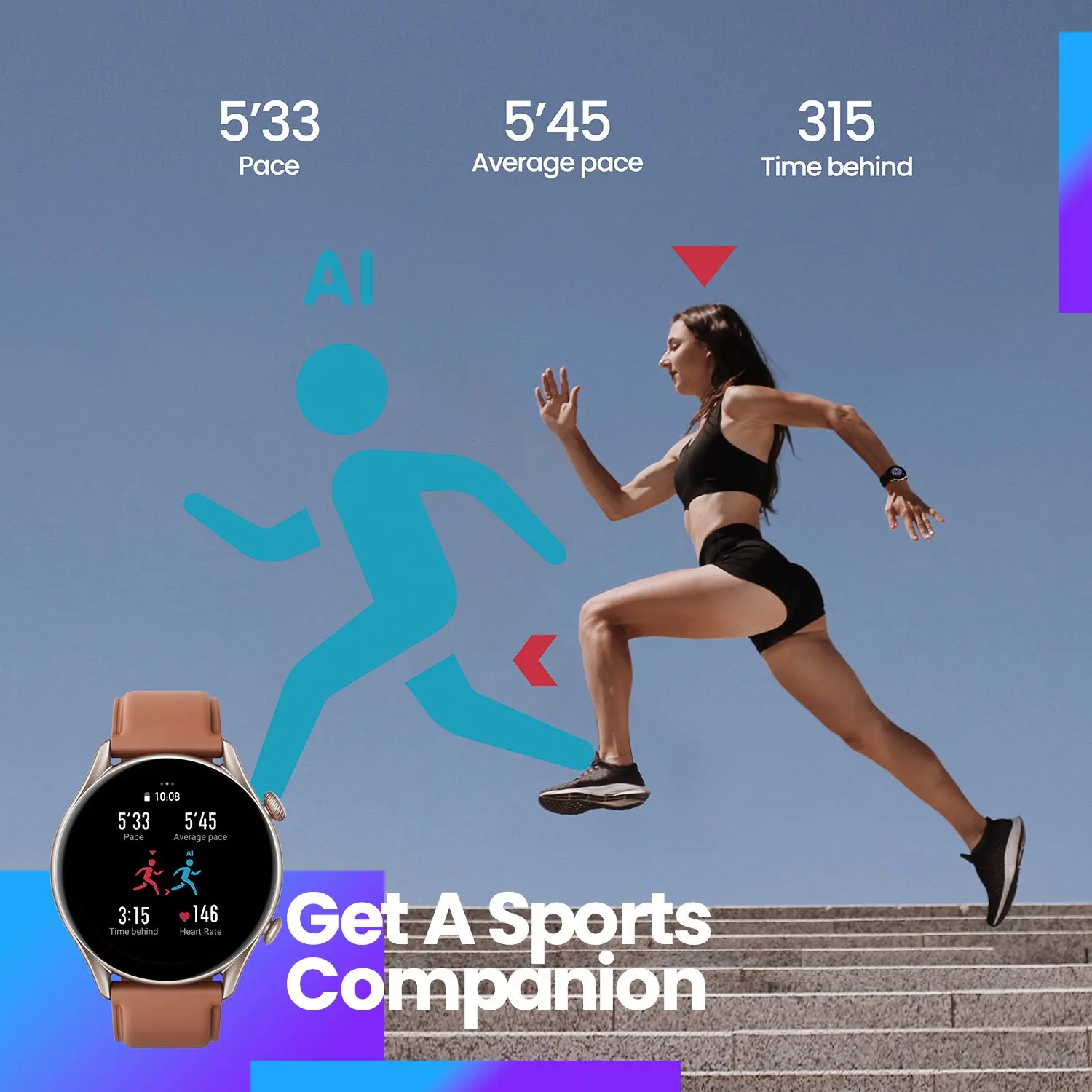 2021 New Amazfit GTR 3 Pro GTR3 GTR-3 Smartwatch AMOLED Display Zepp OS App 12-day Battery Life Watch for Andriod | Электроника