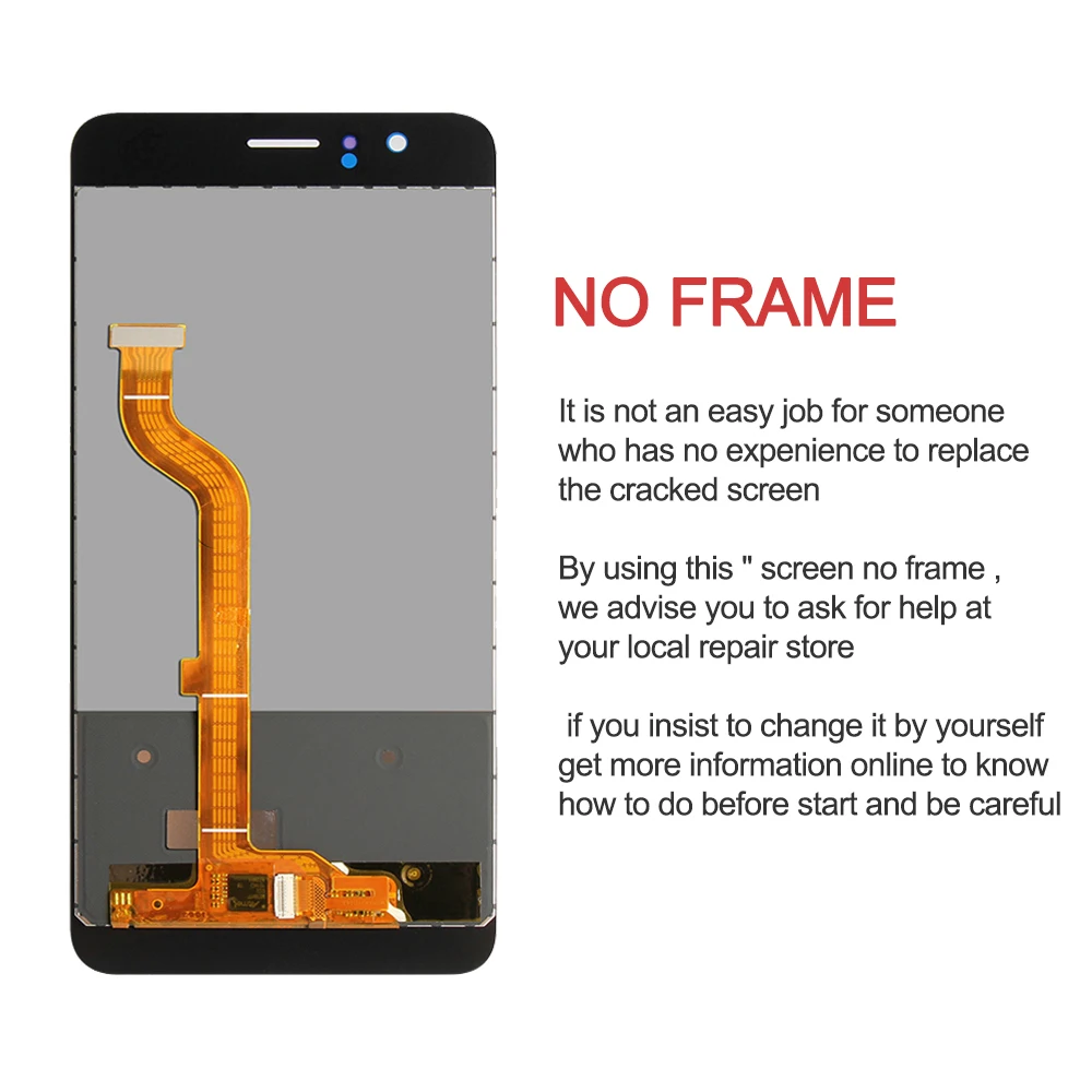 5," дисплей для huawei Honor 8 lcd сенсорный экран с рамкой Замена для huawei Honor 8 дисплей Frd-L09 lcd