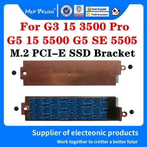 new original 0yx0f3 yx0f3 for dell g3 15 3500 pro g5 15 5500 g5 se 5505 laptop m 2 pci e ssd heatsink support bracket adapter free global shipping