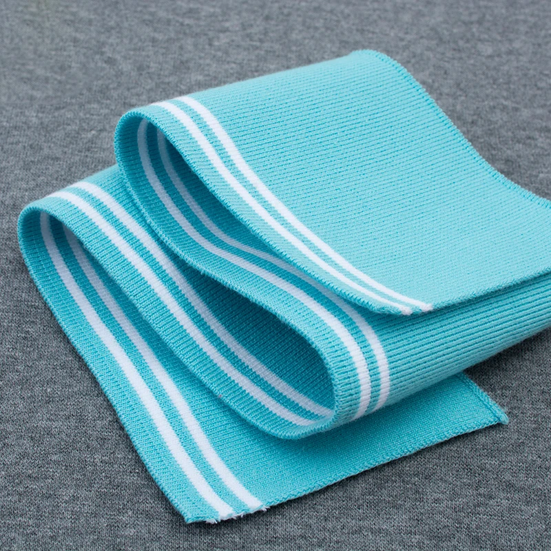 Тонкая трикотажная ткань в рубчик 43*8 см хлопковая стрейч полоску для рукоделия