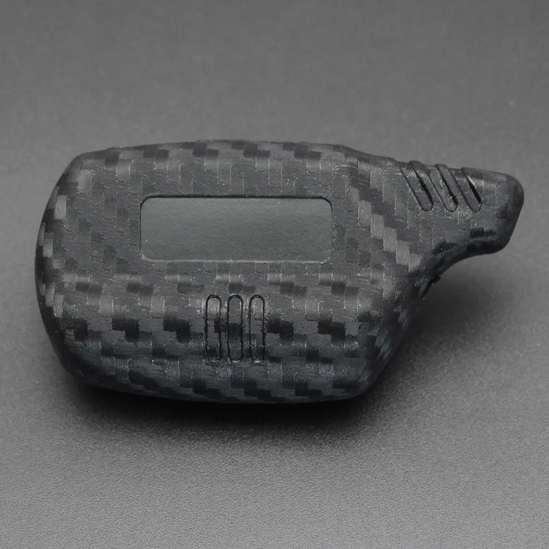 

B9 LCD Alarm Carbon Silicone Key Cover Case for Starline B91 B6 B61 A91 A61 C9 V7 Jaguar Remote 2 Way Alarm Keychain