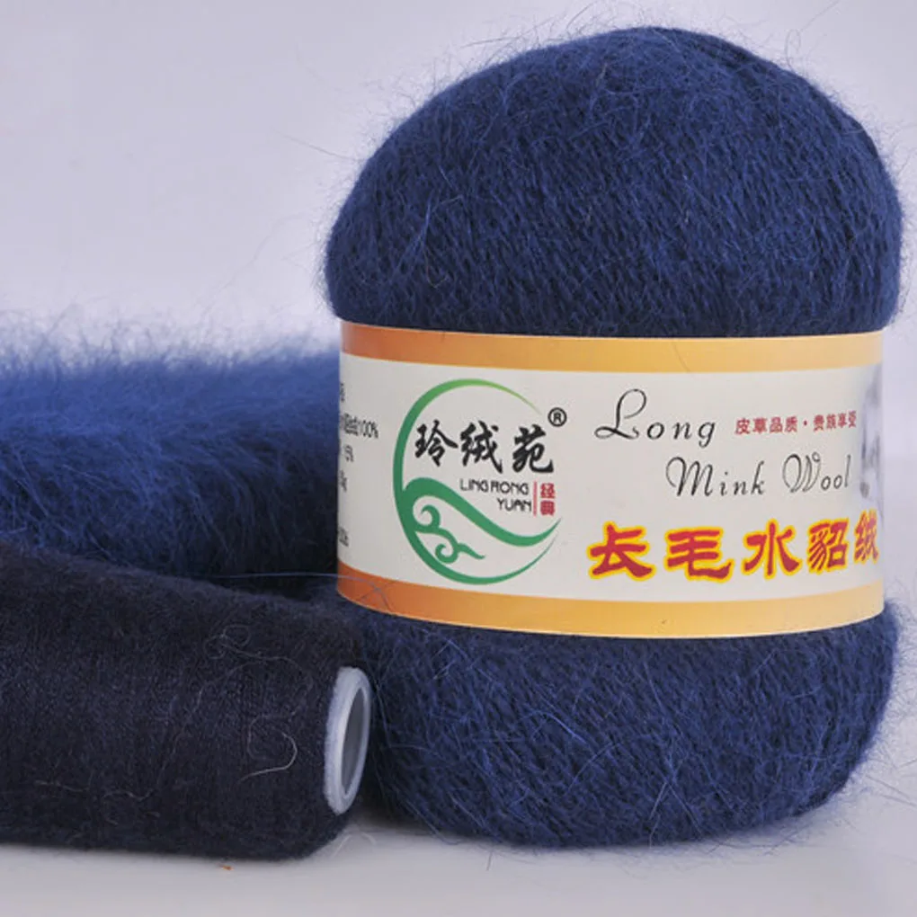 Длинная плюшевая норковая кашемировая пряжа не скатывается хорошее качество