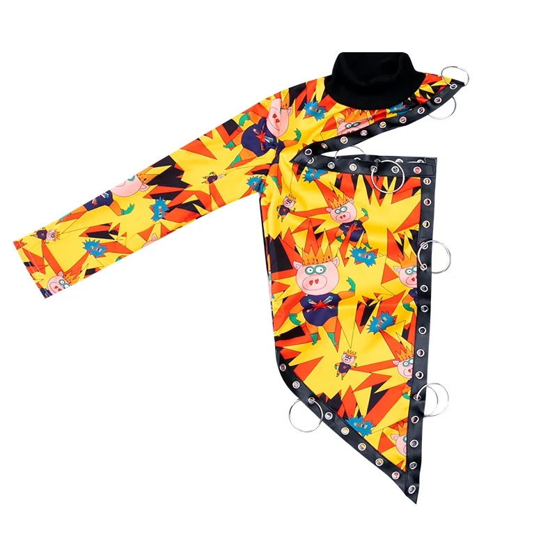 

2021 Girls Jazz Dance White/Red/Yellow Suit Chinese Folk Style Catwalk Show Outfits Modern Street Hip Hop Fashion Clothing