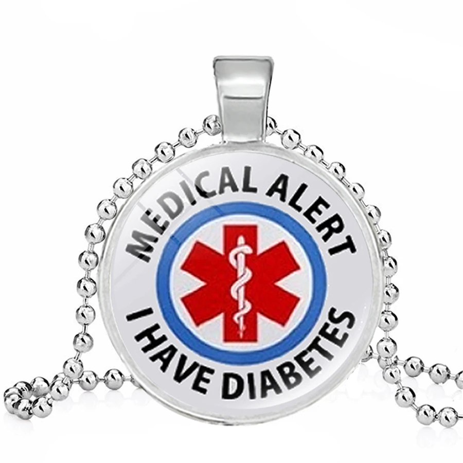 Medical Alert ID necklaces Diabetes Epilepsy Allercy necklace SOS Stethoscope Childhood Autism Awareness Hope Jewelry | Украшения и