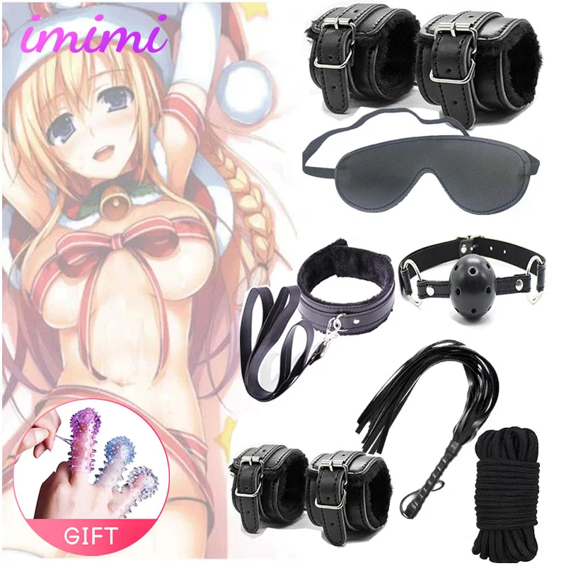 7 шт./компл. секс аксессуары эротические сексуальные наручники манжеты на лодыжки