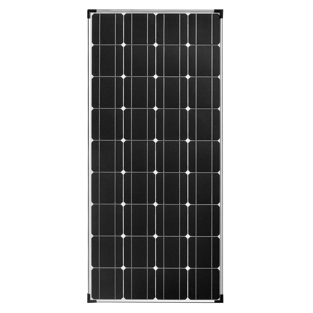 Panel Solar monocristalino de 120W, células Solares para cargador de batería de 12V y 24V, para uso doméstico, RVs, Vans, fuera de la red
