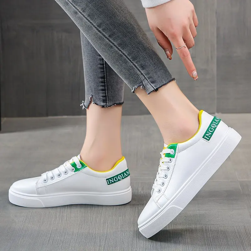 

Spring Trend Casual Sport Shoes For Women Sneakers Fashion Woman's Shoes Women New Comfort White Vulcanized Platform Shoes