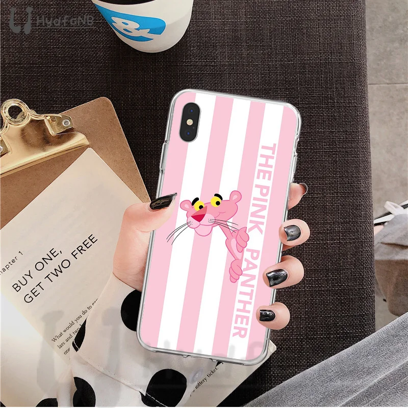 LJHYDFCNB мультфильм Розовая пантера ТПУ Мягкий силиконовый чехол для телефона iPhone 11