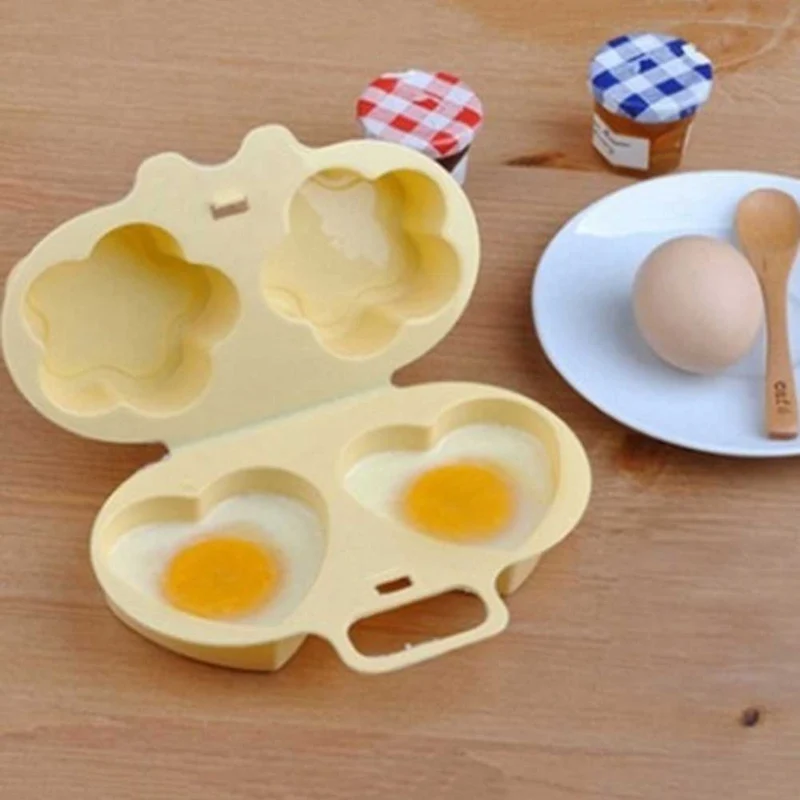 17*12*6 см креативная любовь микроволновая печь для яиц котел Цветочная форма
