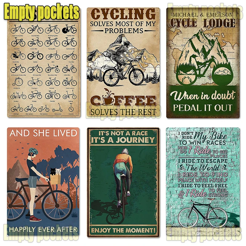 

Знания о велосипедах, металлический жестяной знак, типы велосипедов, подходящие для дома, гаража, бара, классический семейный декор для кухн...