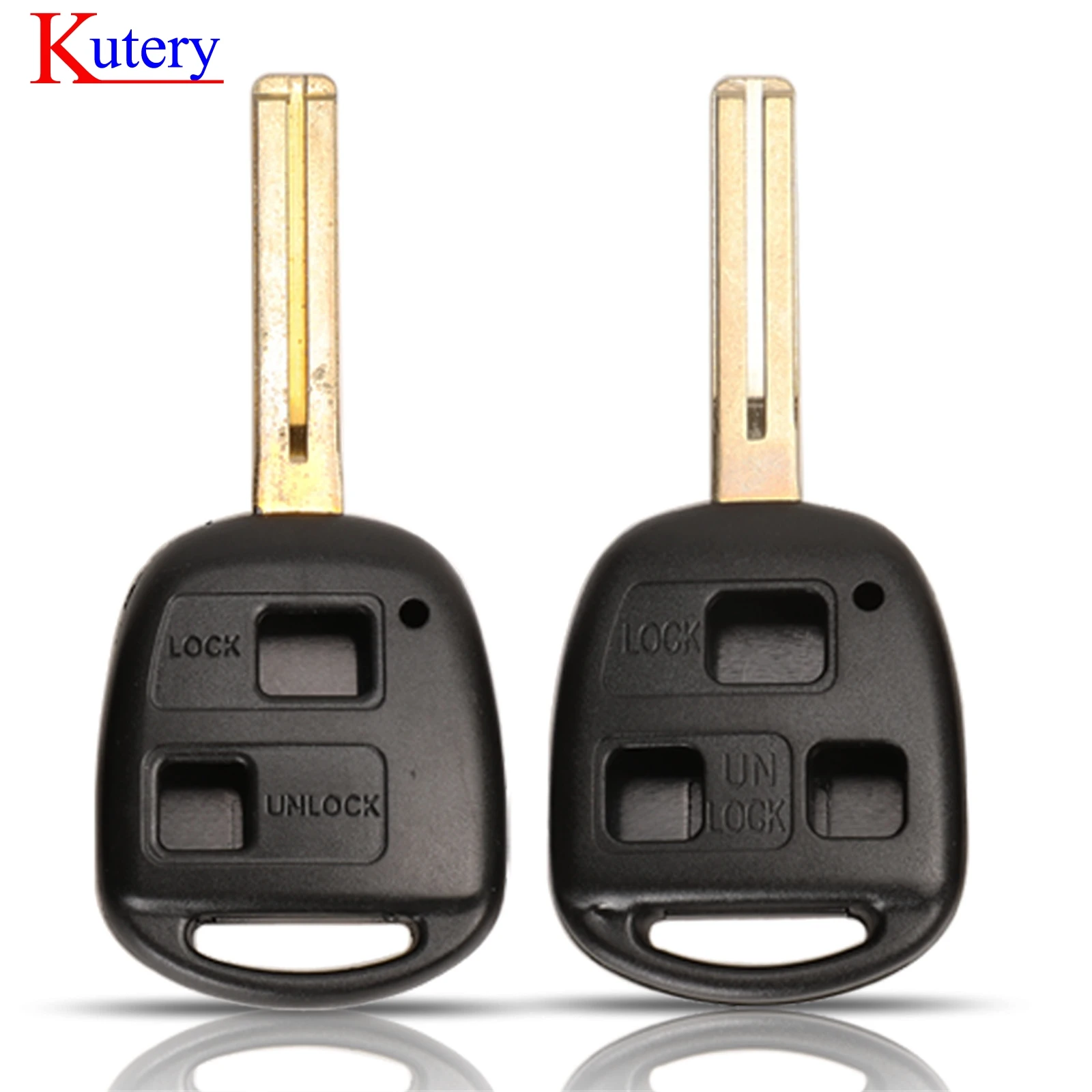 Kutery 2/3 кнопки дистанционного ключа автомобиля оболочки Fob для Lexus RX300 ES300 GX470 LX470