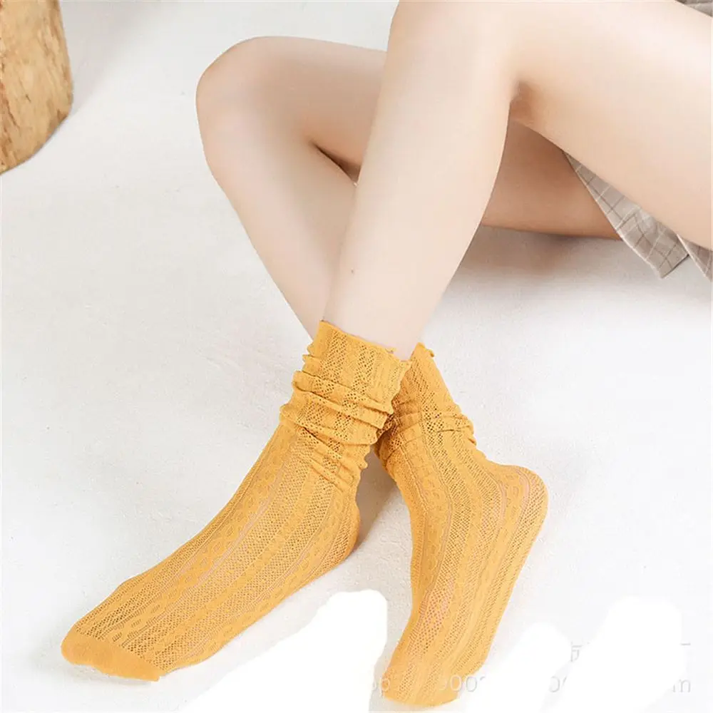 Японские прозрачные кружевные Короткие Носки с рисунком женские Необычные