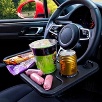 car eat work cart drink food coffee goods tray table steering wheel laptop computer desk mount stand seat board dining holder