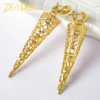 zeadear jewelry fashion drop earrings copper african new design for women high quality exquisite stereoscopic classic party