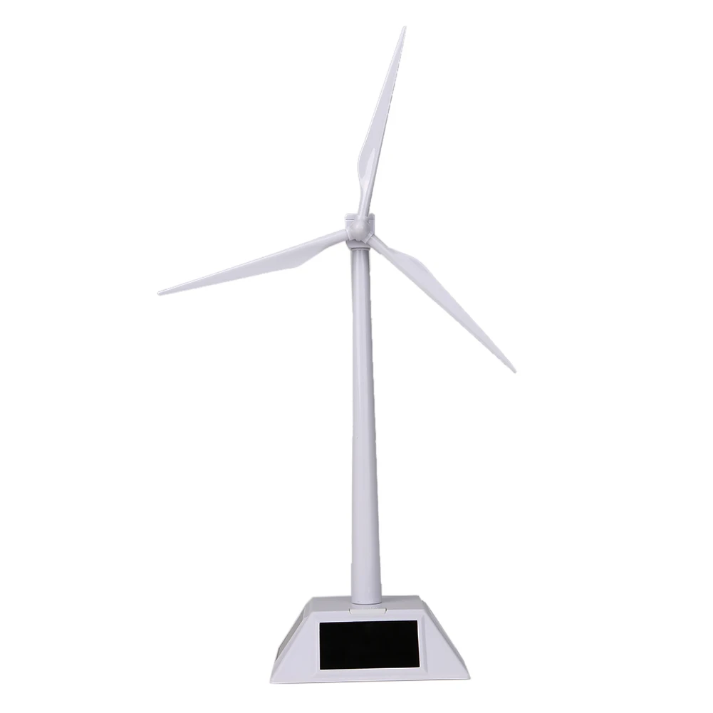 

Desktop Model-Solar Powered Windmills/Wind Turbine&ABS Plastics White dropshipping#38